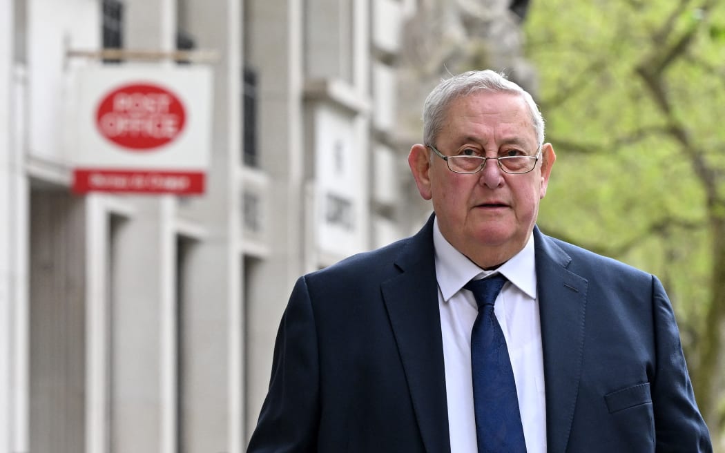 Former Post Office Ltd chief executive David Mills arrives to give evidence to the Post Office Horizon IT Inquiry in central London on April 16, 2024.