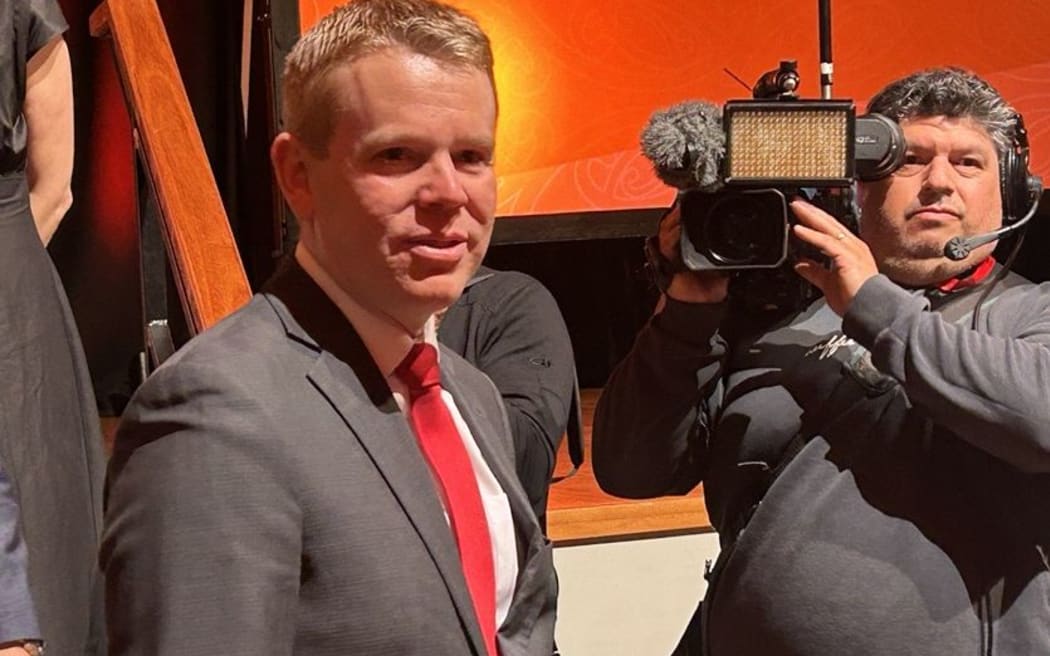 Chris Hipkins on election night