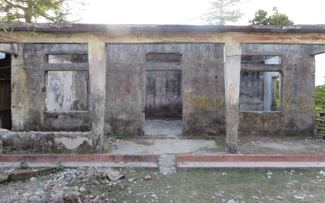 The house where the journalists were allegedly killed by Indonesian forces.