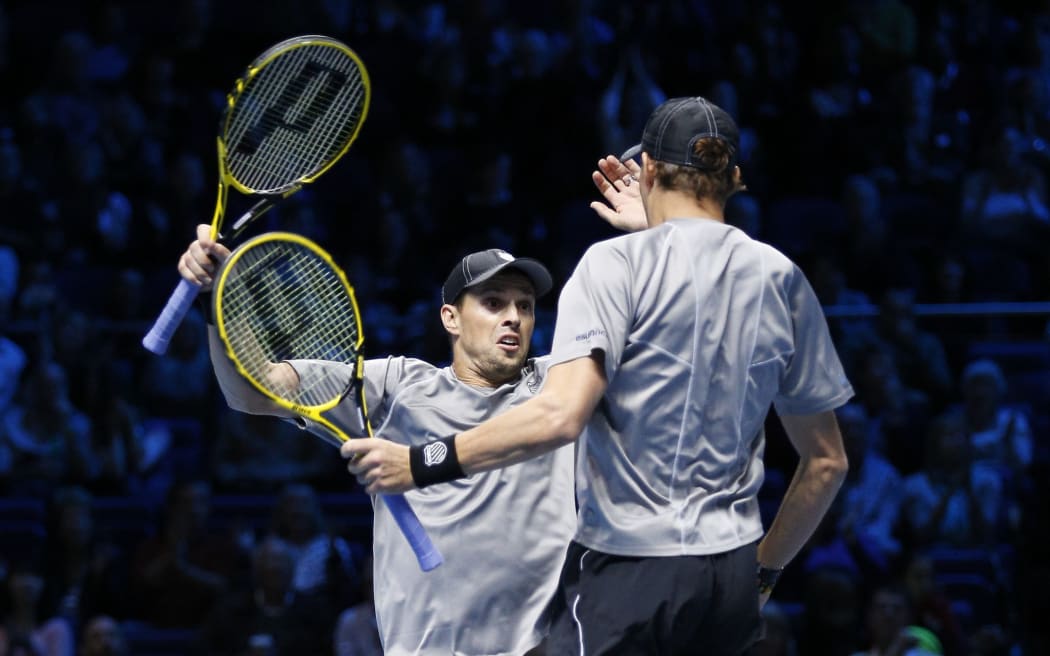 American tennis doubles combination Bob and Mike Bryan 2014.