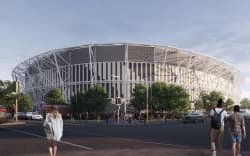 Indicative design for the new Christchurch stadium