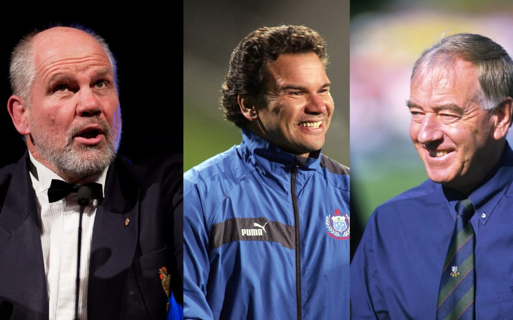 Peter Fitzsimons, Michael Jones and Laurie Mains