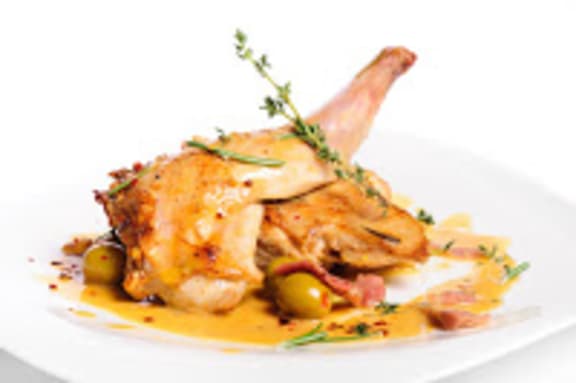 Rabbit and olives