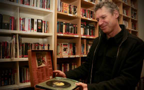 Nick Bollinger with a box-set