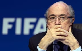 FIFA president Sepp Blatter attends a press conference on May 30, 2015 in Zurich after being re-elected during the FIFA Congress.