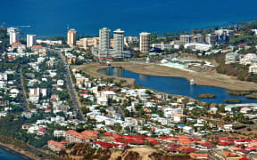 Residential areas in Noumea, New Caledonia south of the city. 2008
