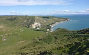 Te Kauae a Maui and  two DOC structures that will be used as a base