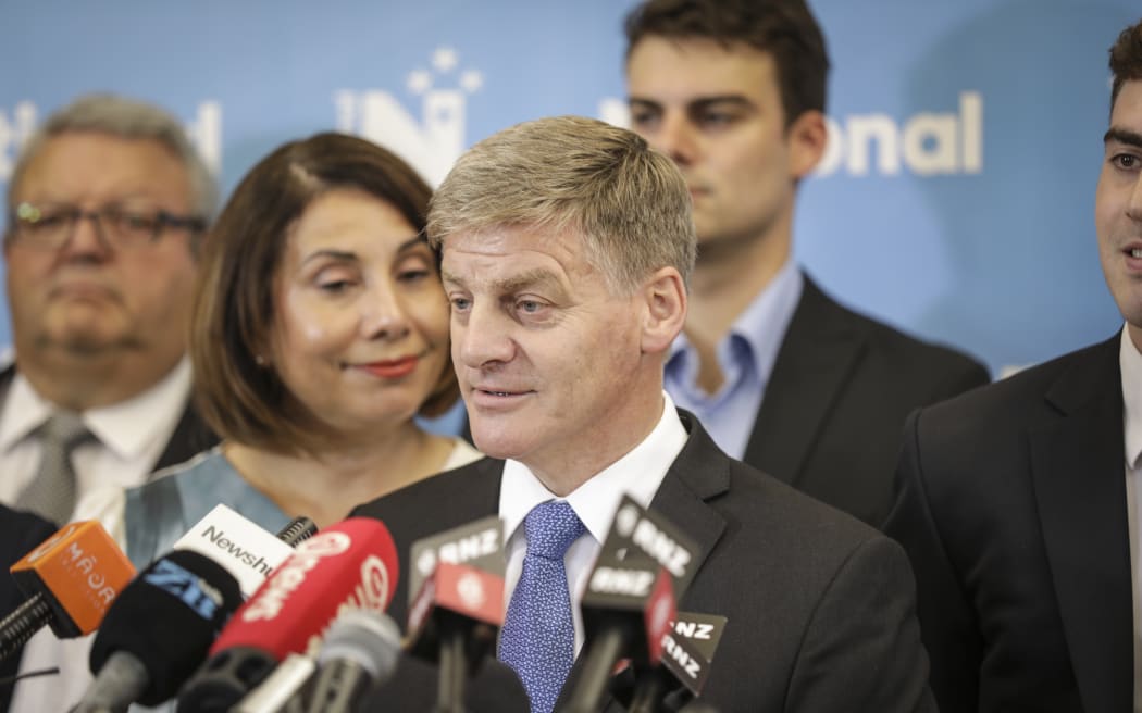 Bill English steps down as National Party leader.
