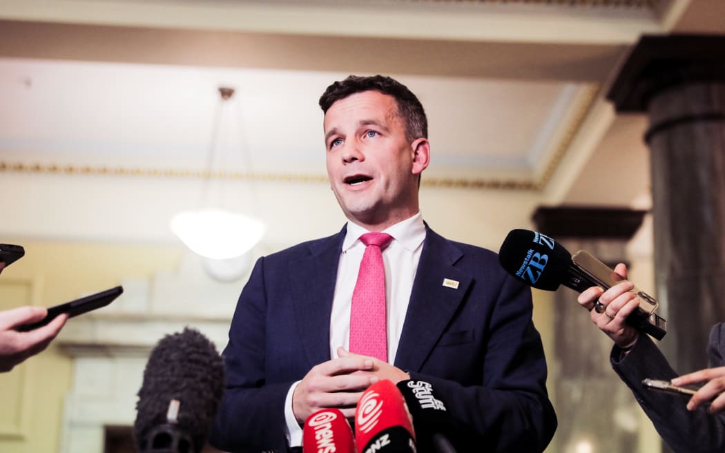 David Seymour talks to media following the Government's release of their budget