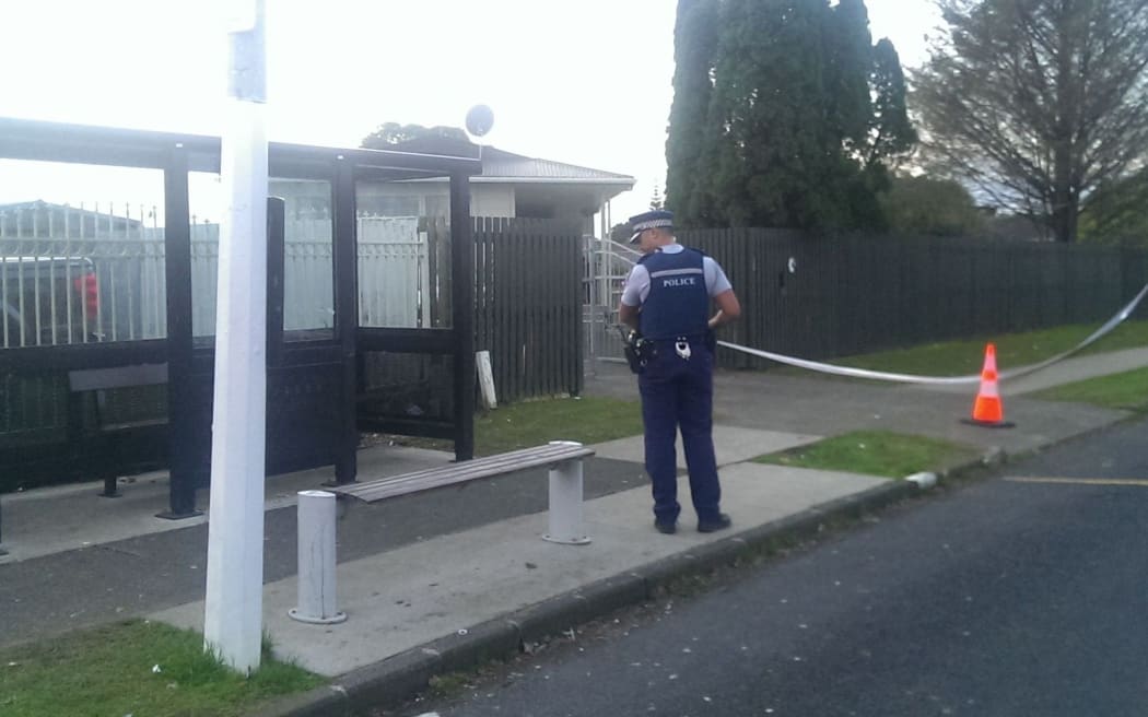 Police taped off an area near the second attack in South Auckland.