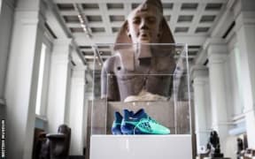 Mohamed Salah's boots at the British Museum.