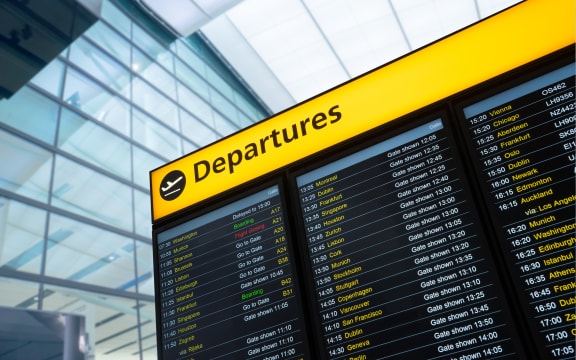 Flight information, arrival, departure at the airport, London, England