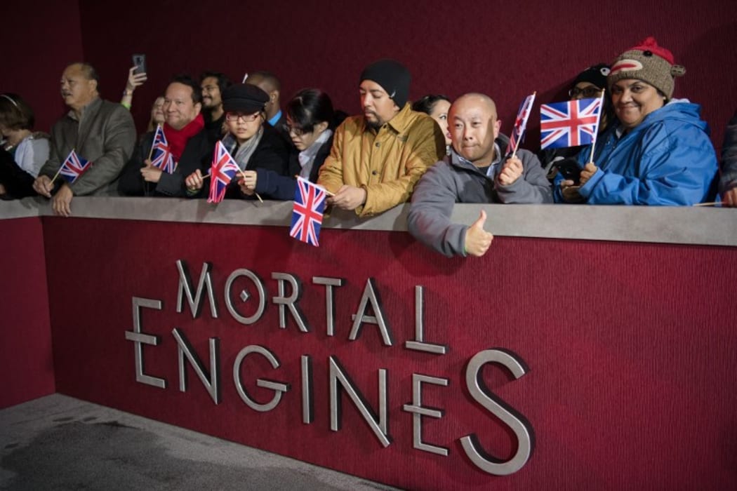WESTWOOD, CA - DECEMBER 05: Fans at the premiere Of Universal Pictures' "Mortal Engines" at Regency Village Theatre on December 5, 2018 in Westwood, California.   AFP