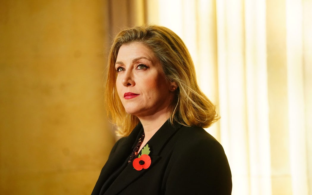 Britain's Leader of the House of Commons Penny Mordaunt arrives at the House of Lords for the State Opening of Parliament, in London, on 7 November, 2023.