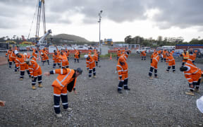 The first day back at work at the at the Māngere Wastewater Treatment Plant site.