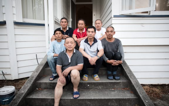 A group of chinese workers who came to New Zealand after being promised work by Peter Li and NPL