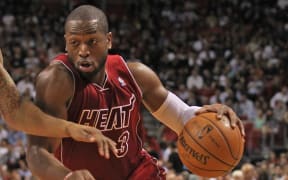 Miami Heat basketball player Dwyane Wade.
