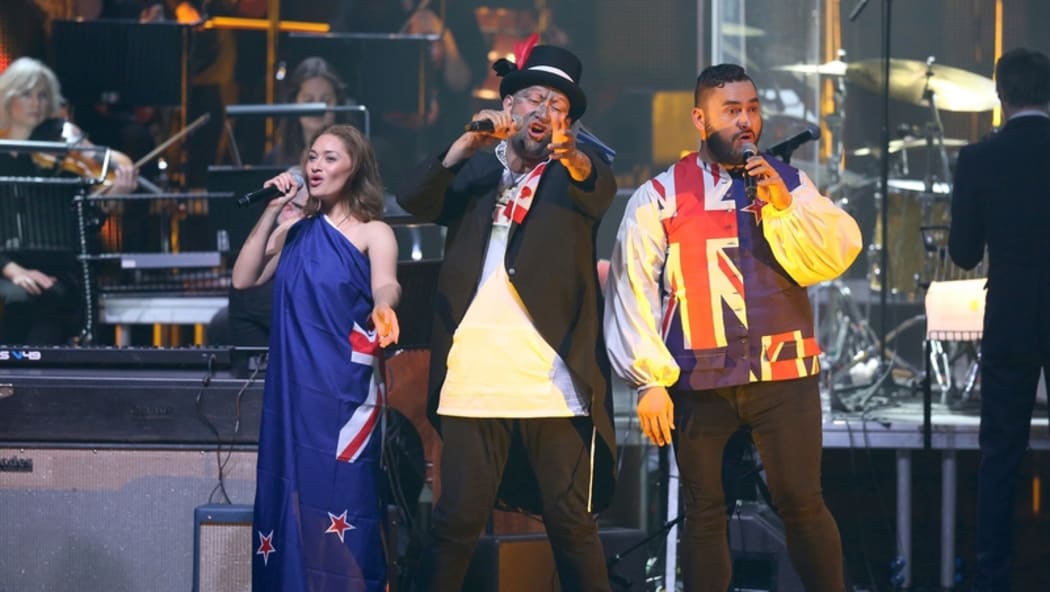 Maisey Rika, Rob Ruha and Tama Waipara