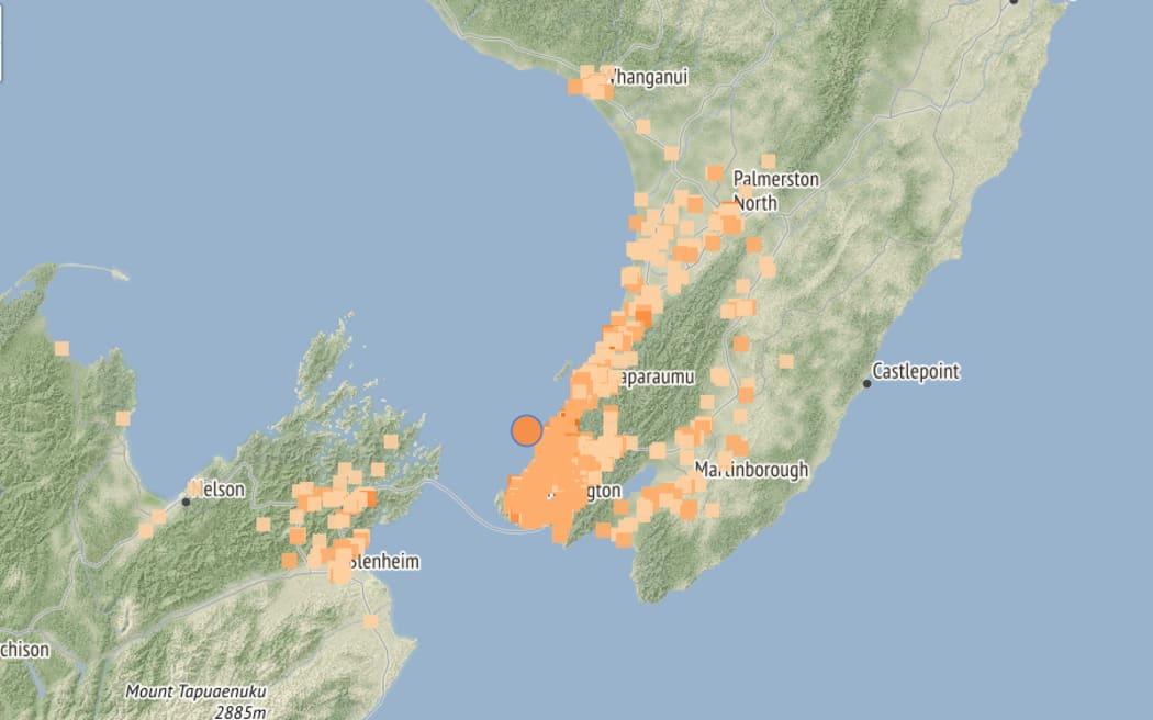 A 4.1 magnitude earthquake with moderate shaking was recorded 10km northwest of Porirua, at a depth of 22km at 10.05pm on 3 June, 2024.