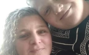 Renee Harvey and her 11 year old son Neko.
