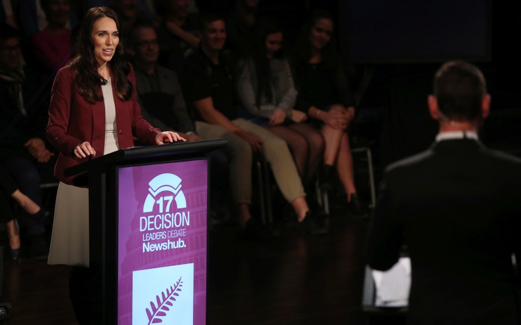 Jacinda Ardern in the second leaders debate.