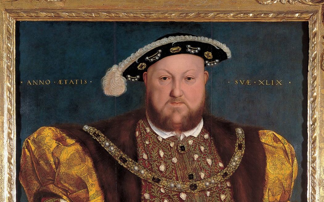 Portrait d'Henri VIII (1491-1547). Huile sur toile de Hans Holbein Le Jeune (1497-1543). 88,5x74,5cm. Galleria Nazionale d'arte Antica, Palazzo Barberini, Rome. (Photo by leemage / Leemage via AFP)