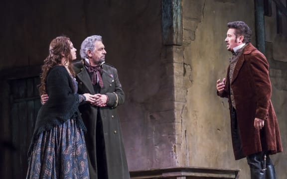 A scene from Luisa Miller at Met Opera