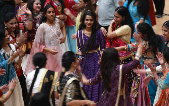 Thousands of people gathered on North Shore on the weekend for garba dancing as part of the Navratri celebration in Auckland.
