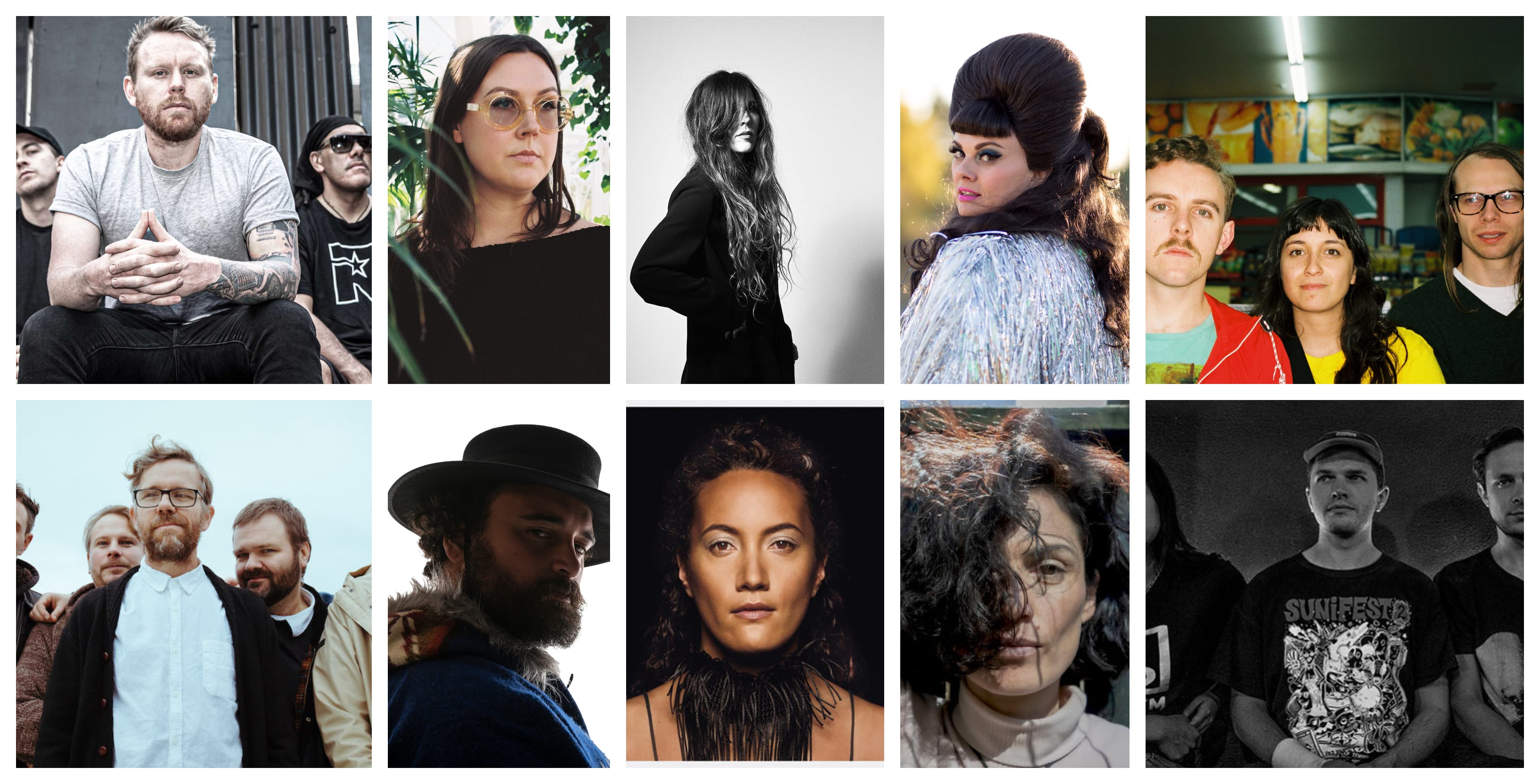 Troy Kingi, Reb Fountain, Wax Chattles, The Phoenix Foundation, Nadia Reid, The Beths, L. A.B, Tami Neilson, Anna Coddington, Ria Hall