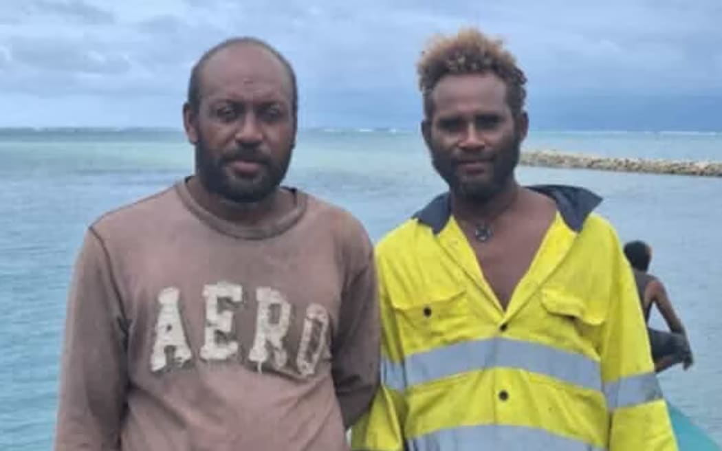 Reubenson Fugui and Martin Fugui Jr found the narco sub in open water in Solomon Islands' Malaita province.