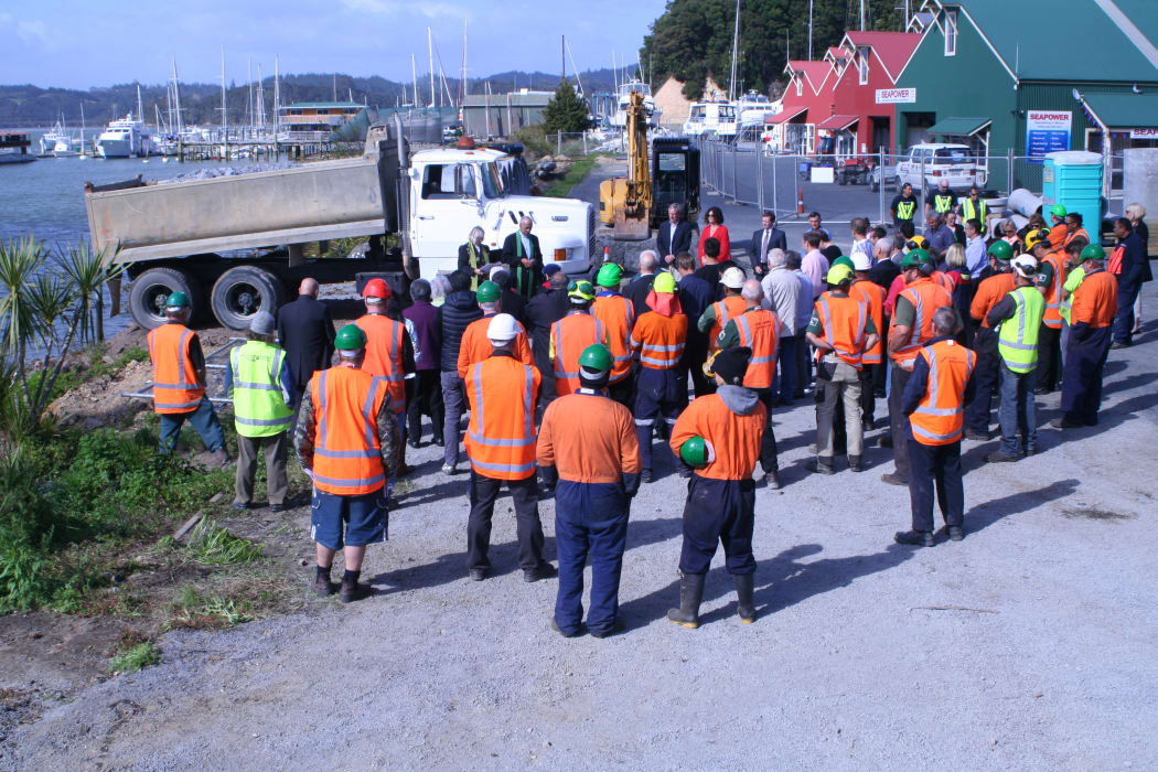 A blessing was held ahead of the Opua marina extension in Bay of Islands on Monday 5 October 2015.