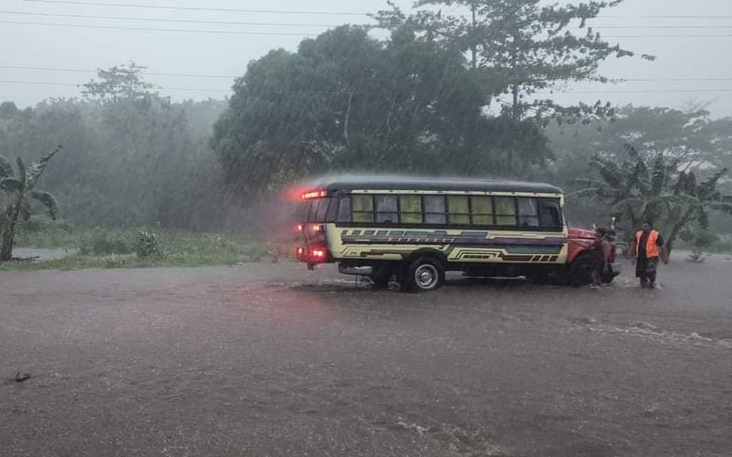 Flooding in Savaii on 8 June 2023.
