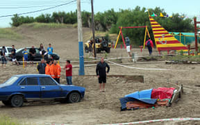 Witnesses say people were thrown into the air.