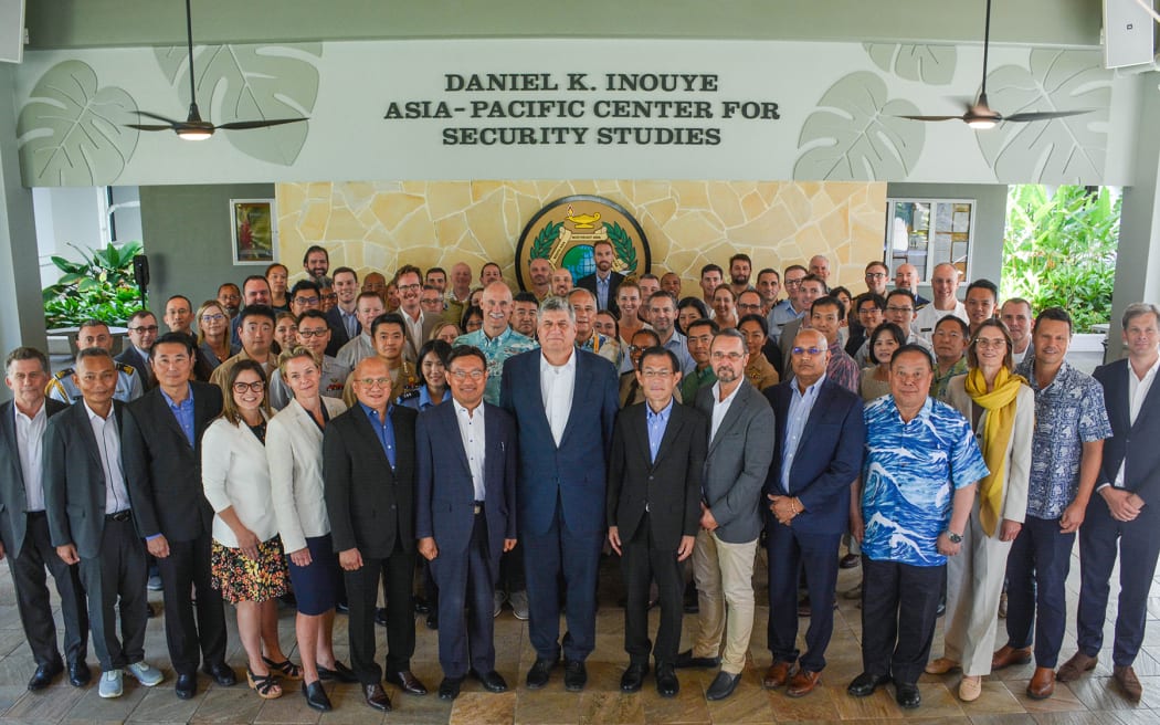 A group photo from the first meeting of the new Partnership for Indo-Pacific Industrial Resilience.