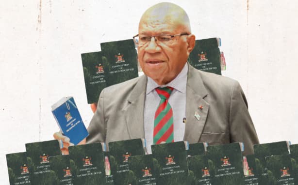 Fijian Prime Minister Sitiveni Rabuka