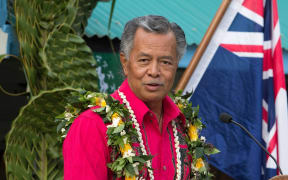 Cook Islands Prime Minister Henry Puna speaks at the 50th anniversary of self government for the Cook Islands. 2015