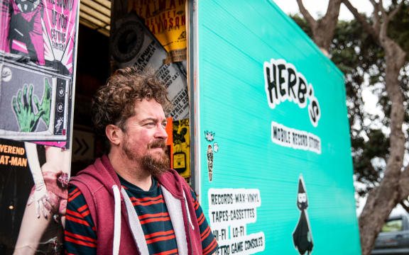 Benjamin James from Herb's Mobile Record Store