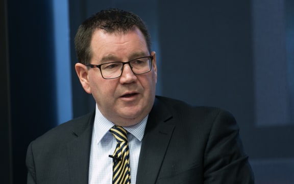 Grant Robertson giving his first major speech as Finance Minister. 1 December 2017.