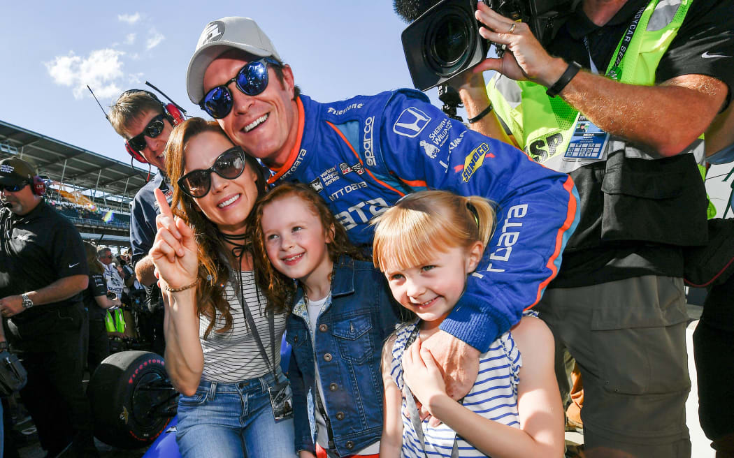 Scott Dixon and family at Indy 2017.