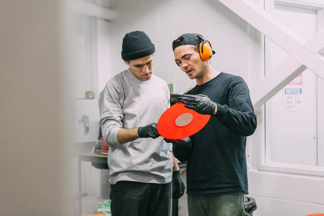 Joel Woods and Ben Wallace, the founders of Holiday Records