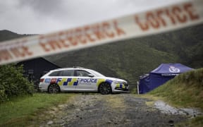 The scene of Thursdays fatal shooting in Wainuiomata.