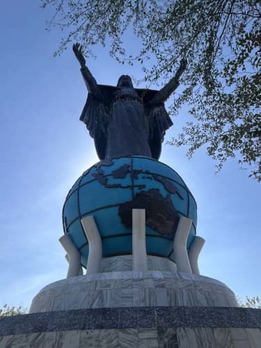 A landmark in Dili - Christo Rei.
