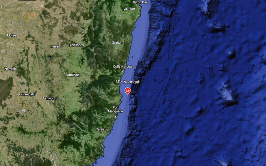 The ship was found off the NSW coast.