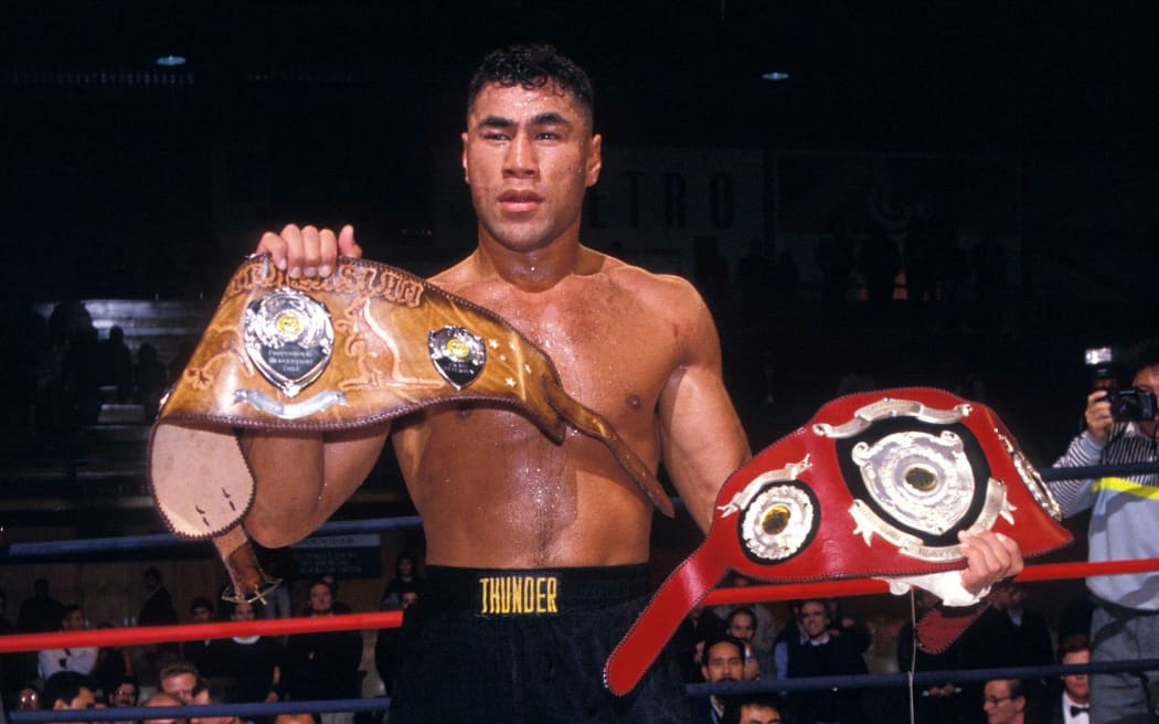 Boxer Jimmy 'Thunder' Peau, 1992.