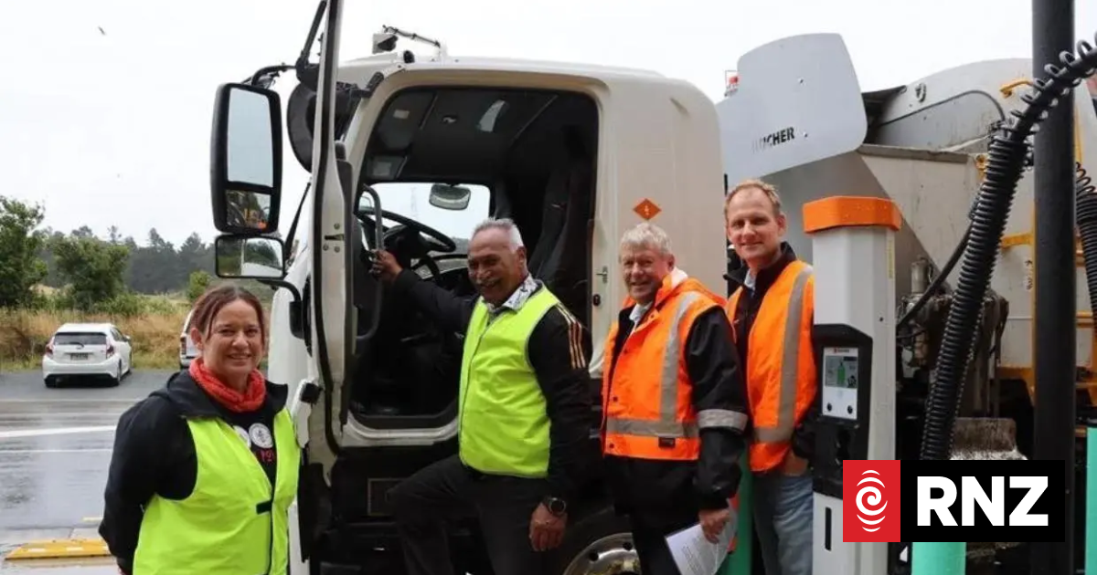 Heavy EV charger hub opens at Lower Hutt landfill