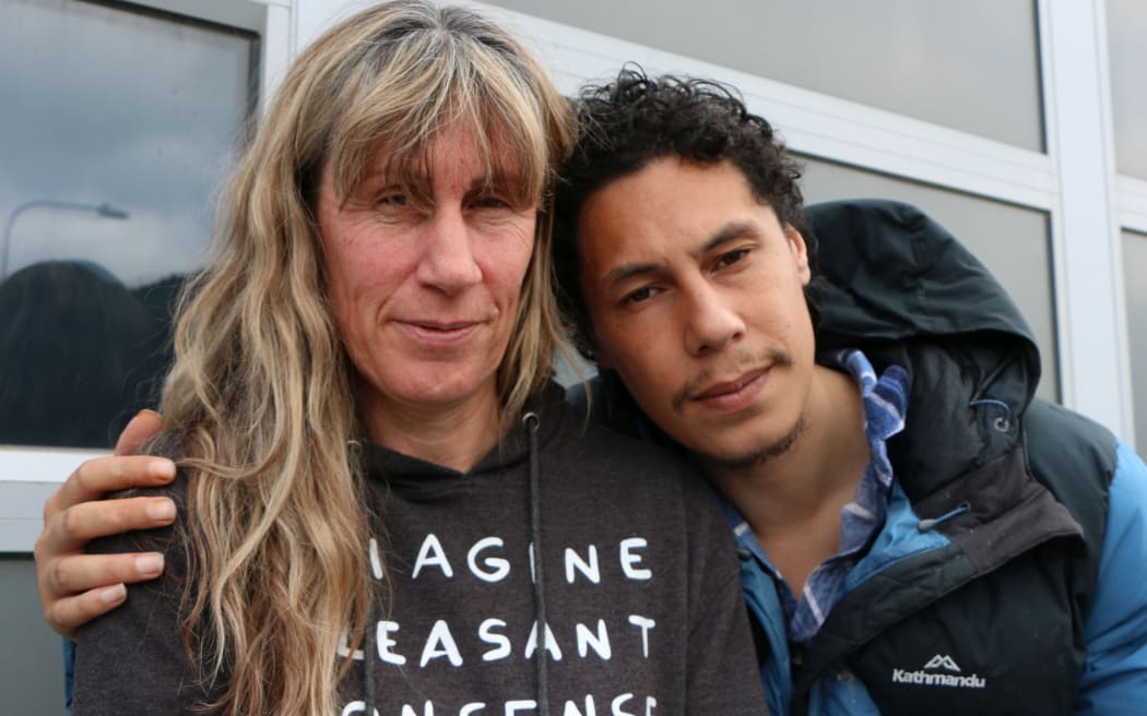 Tania Scott and her son, Cody Te Poono