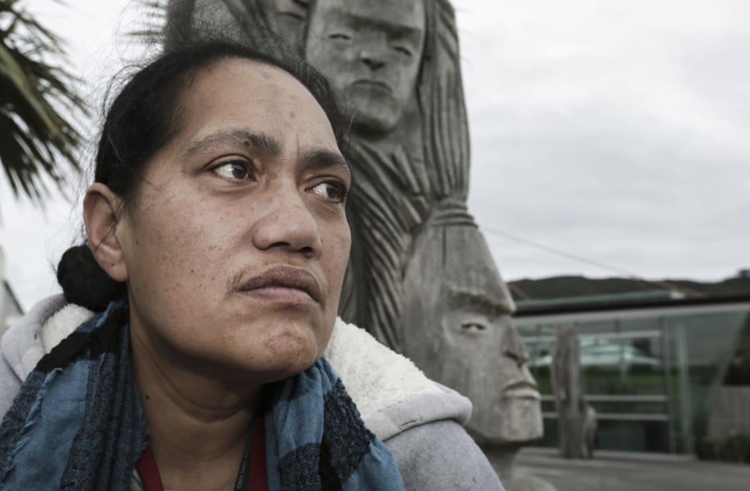 29062016 Photo RNZ / Rebekah Parsons-King. Situa Tangatauli works three jobs on a minimum wage and struggles to feed her family, she is hoping to get a living wage to better the lives of her family.