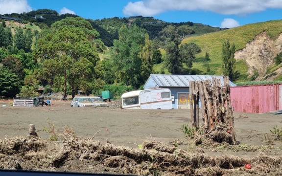 Flood damage in the Esk Valley in Hawke’s Bay.