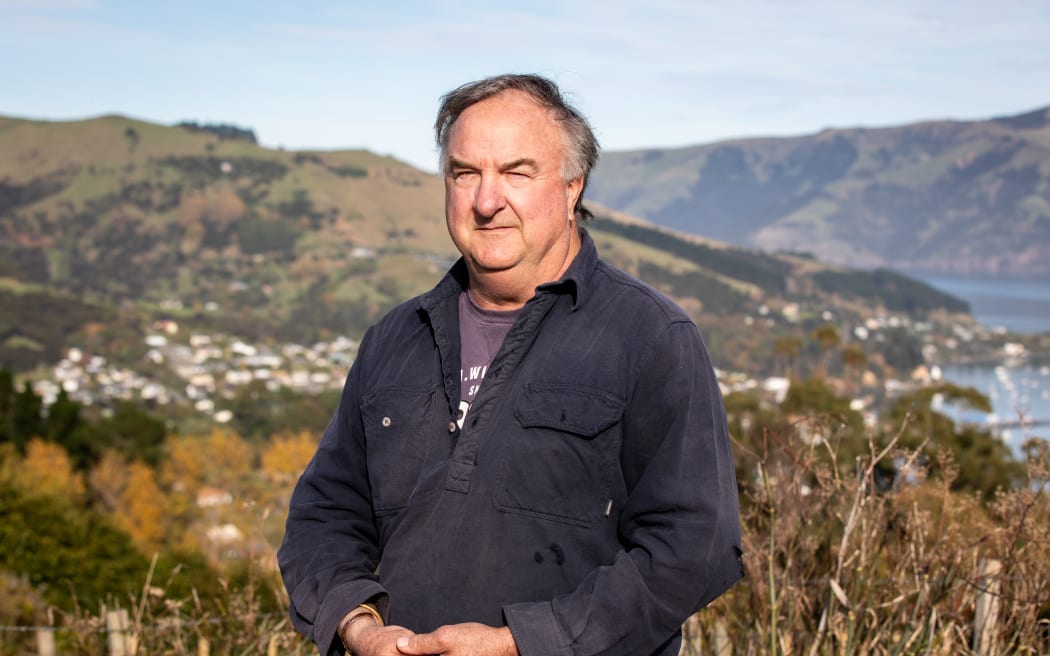 Alan Hemsley, who was evacuated from his home on Alymers Valley Road.
