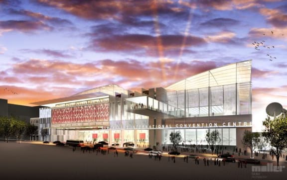An artist's impression of the convention centre.